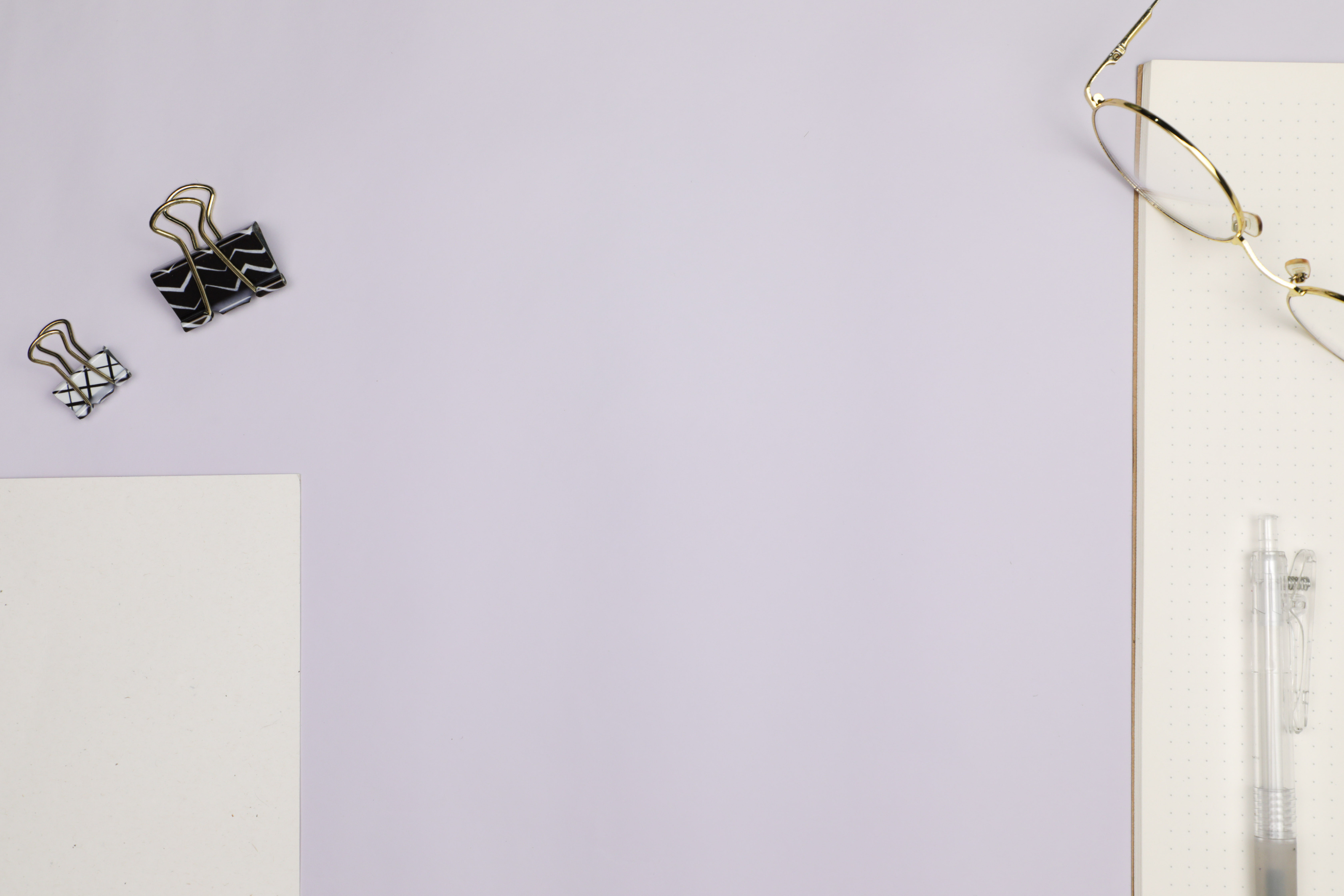 Work Flatlay Mockup Minimalist Background